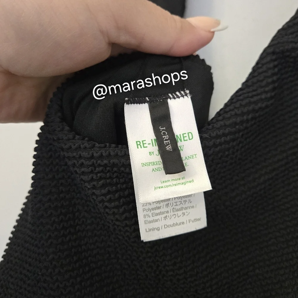 J.Crew Textured Scoopneck One Piece Swimsuit